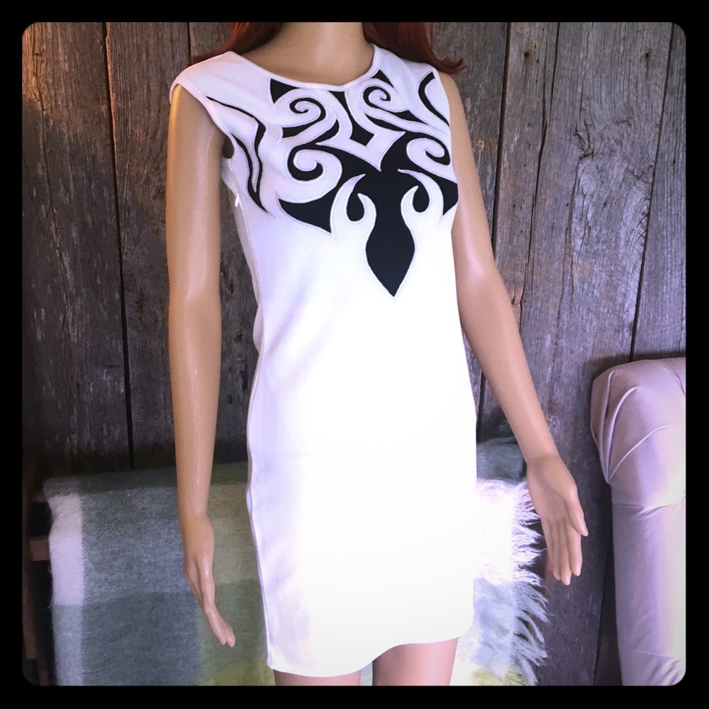 BNWT black & ivory dress from Costa Rica XS